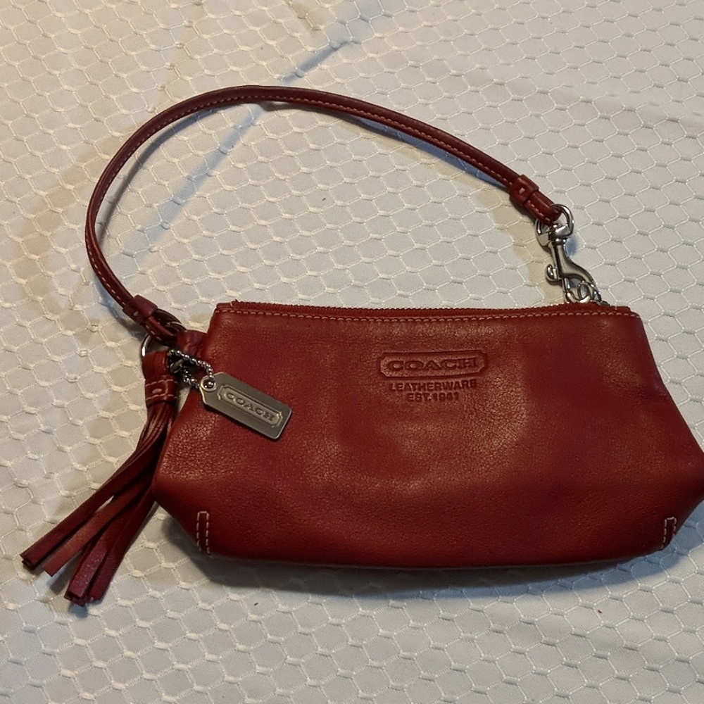 Coach Red Wristlet